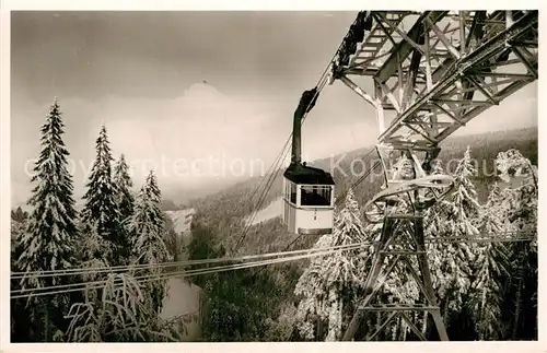 AK / Ansichtskarte Seilbahn Schauinsland Schwarzwald  Kat. Bahnen