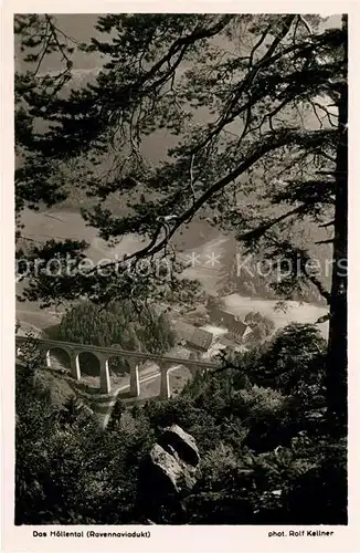 AK / Ansichtskarte Foto Kellner Rolf Nr. 6225 Hoellental Schwarzwald Ravennaviadukt  Kat. Fotografie