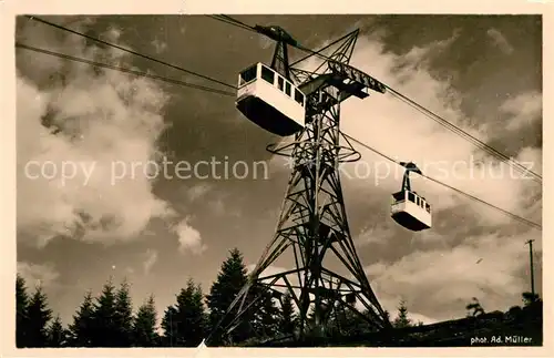 AK / Ansichtskarte Foto Mueller Adolf Seilbahn Schauinsland Freiburg im Breisgau Kat. Freiburg im Breisgau