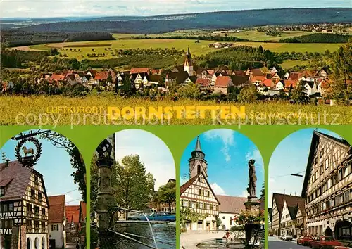 AK / Ansichtskarte Dornstetten Wuerttemberg Panorama Ortsmotive Brunnen Kat. Dornstetten