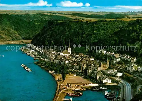 AK / Ansichtskarte St Goar Rhein Fliegeraufnahme Kat. Sankt Goar