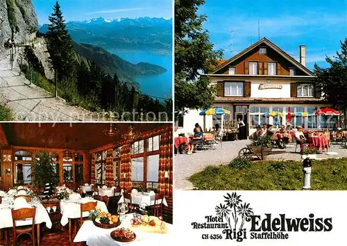 AK / Ansichtskarte Rigi Staffel Hotel Restaurant Edelweiss Kat. Rigi Staffel