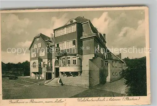 AK / Ansichtskarte Waldkatzenbach Gasthof Pension Adler Kat. Waldbrunn