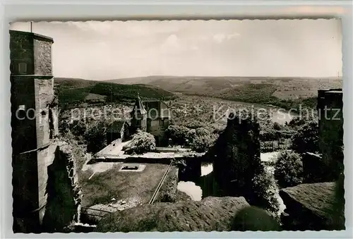 AK / Ansichtskarte Dilsberg Panorama Blick von der Burg ins Neckartal Kat. Neckargemuend