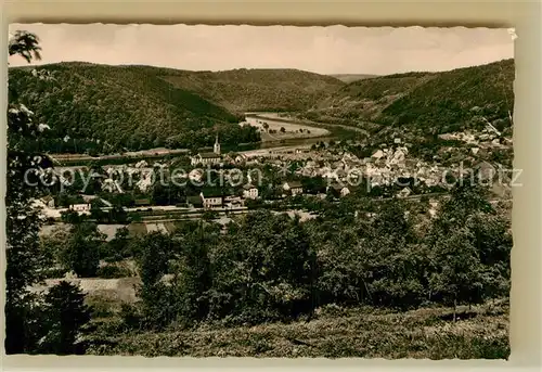 AK / Ansichtskarte Neckargerach Panorama Neckartal mit Minneburg Kat. Neckargerach