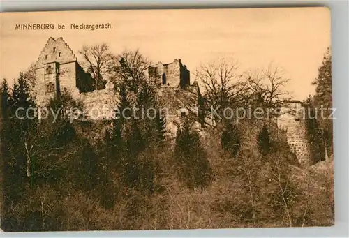 AK / Ansichtskarte Neckargerach Minneburg Burgruine Kat. Neckargerach