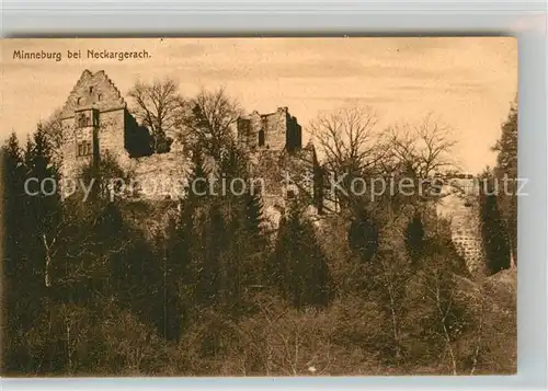 AK / Ansichtskarte Neckargerach Minneburg Burgruine Kat. Neckargerach