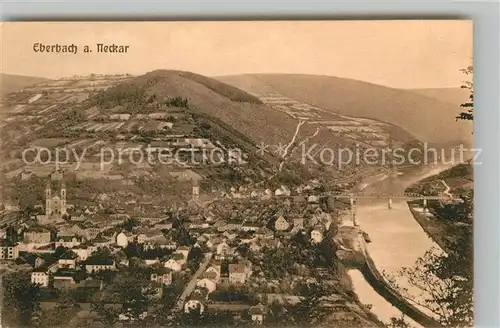 AK / Ansichtskarte Eberbach Neckar Panorama Kat. Eberbach