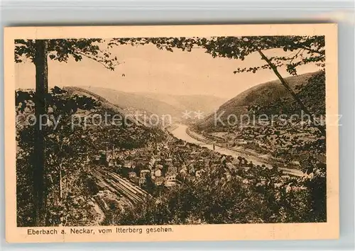 AK / Ansichtskarte Eberbach Neckar Blick vom Jtterberg Kat. Eberbach