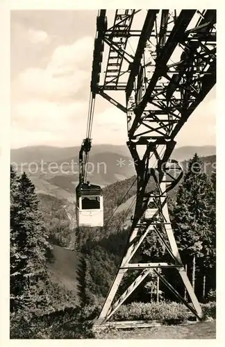 AK / Ansichtskarte Seilbahn Schauinsland Freiburg im Breisgau Kat. Bahnen