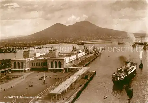 AK / Ansichtskarte Napoli Neapel Stazione Maritima Fliegeraufnahme Kat. Napoli