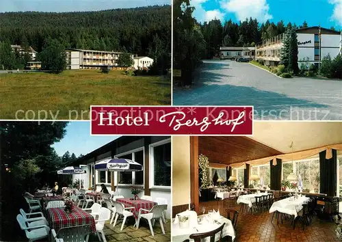 AK / Ansichtskarte Bischofsgruen Hotel Berghof  Kat. Bischofsgruen