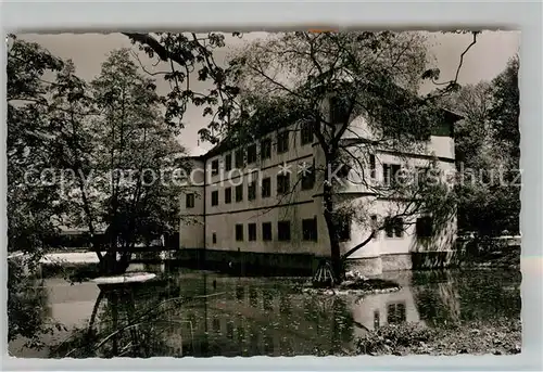 AK / Ansichtskarte Bad Rappenau Schlosskurheim Wasserschloss Teich Kat. Bad Rappenau