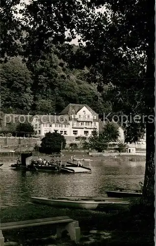 AK / Ansichtskarte Zwingenberg Neckar Gasthaus Pension Zum Anker Faehre