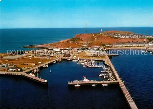 AK / Ansichtskarte Helgoland Fliegeraufnahme S?dhafen  Kat. Helgoland