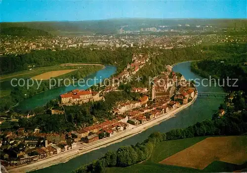 AK / Ansichtskarte Burghausen Salzach Fliegeraufnahme Kat. Burghausen