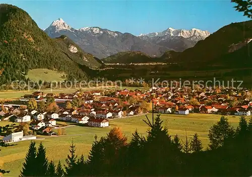 AK / Ansichtskarte Steinach Pfronten Panorama mit Saeuling und Zugspitze Kat. Pfronten