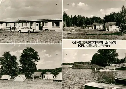 AK / Ansichtskarte Grosszerlang Kinderferienlager Bungalows Zeltplatz Badeplatz Kat. Rheinsberg