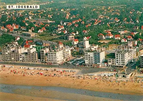 AK / Ansichtskarte Saint Idesbald Fliegeraufnahme Strand Zedijk  Kat. Belgien