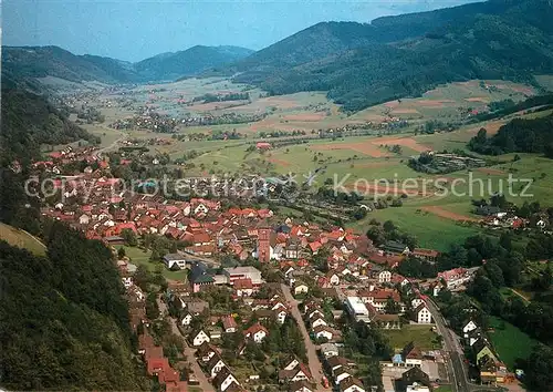 AK / Ansichtskarte Elzach Fliegeraufnahme mit Prechtal Kat. Elzach