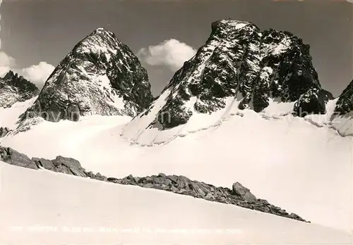 AK / Ansichtskarte Wiesbadener Huette mit Piz Buin Kat. Partenen Montafon