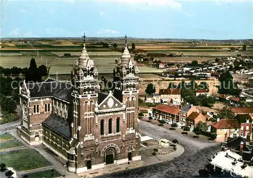 AK / Ansichtskarte Merville Nord Eglise vue aerienne Kat. Merville