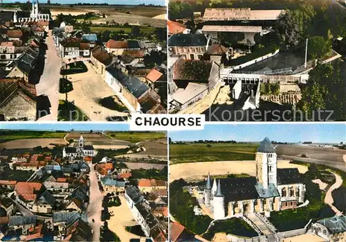 AK / Ansichtskarte Chaourse en avion au dessus de la ville Eglise Kat. Chaourse