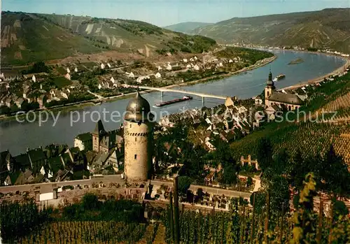 AK / Ansichtskarte Zell Mosel Panorama Moseltal Weinberge Kat. Zell (Mosel)