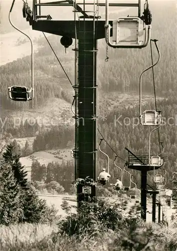 AK / Ansichtskarte Sessellift Fichtelberg Oberwiesenthal  Kat. Bahnen