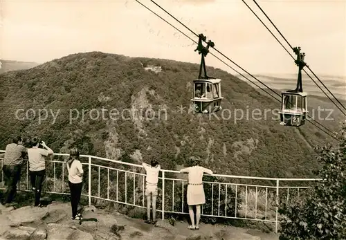 AK / Ansichtskarte Seilbahn Thale Berghotel Rosstrappe  Kat. Bahnen