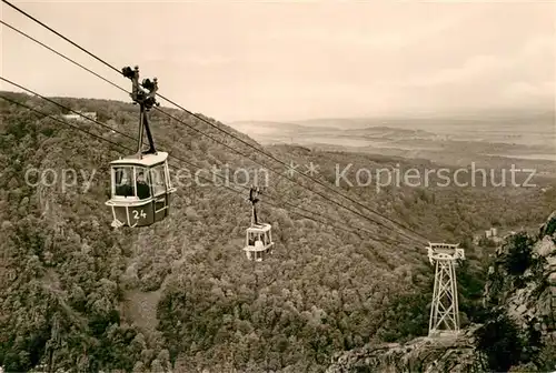 AK / Ansichtskarte Seilbahn Thale Harz Berghotel Rosstrappe  Kat. Bahnen