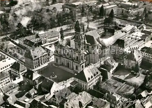 AK / Ansichtskarte Guebwiller Elsass Fliegeraufnahme Centre de la Ville et Eglise 