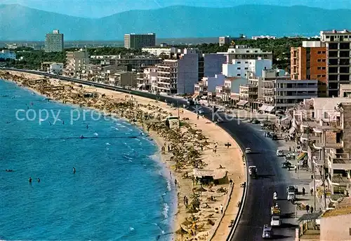 AK / Ansichtskarte Palma de Mallorca Vista de la Playa de Palma desde El Arenal Kat. Palma de Mallorca