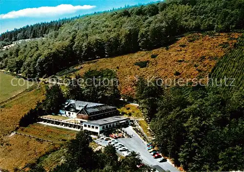 AK / Ansichtskarte Ohlenbach Waldhaus Berggaststaette Restaurant Fliegeraufnahme Kat. Schmallenberg