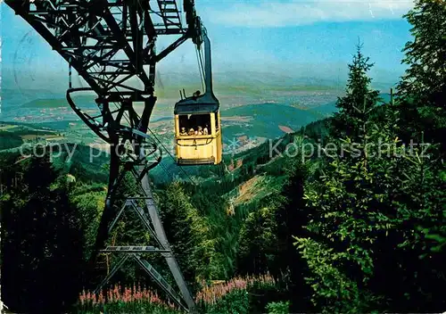 AK / Ansichtskarte Seilbahn Schauinsland Freiburg im Breisgau Kat. Bahnen