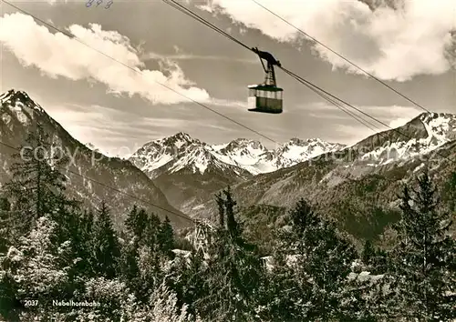 AK / Ansichtskarte Seilbahn Nebelhorn  Kat. Bahnen