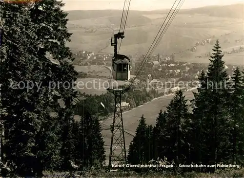 AK / Ansichtskarte Seilbahn Oberwiesenthal Fichtelberg  Kat. Bahnen