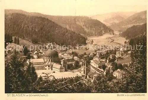 AK / Ansichtskarte St Blasien Blick von der Luisenruhe Kat. St. Blasien