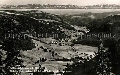 AK / Ansichtskarte Feldberg Schwarzwald Panorama Menzenschwander Tal Kat. Feldberg (Schwarzwald)