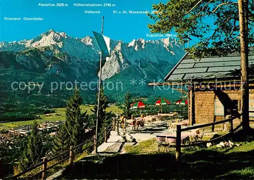 AK / Ansichtskarte Garmisch Partenkirchen Berggasthof St Martin am Grasberg Kat. Garmisch Partenkirchen