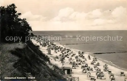 AK / Ansichtskarte Koserow Ostseebad Usedom Strand Kat. Koserow