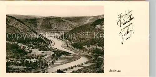 AK / Ansichtskarte Rockenau Panorama Neujahrswuensche Kat. Eberbach