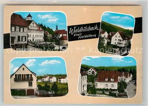 AK / Ansichtskarte Waldhilsbach Rathaus Orts Bammentalerstrasse Kat. Neckargemuend