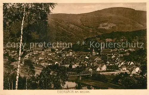 AK / Ansichtskarte Eberbach Neckar Gesamtansicht  Kat. Eberbach