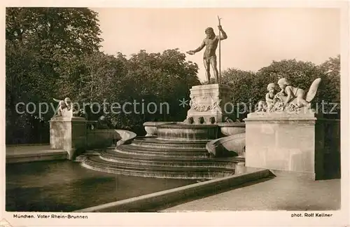 AK / Ansichtskarte Muenchen Vater Rhein Brunnen Kat. Muenchen