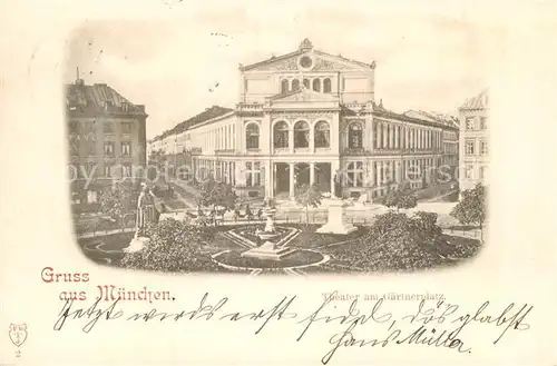 AK / Ansichtskarte Muenchen Theater am Gaertnerplatz Kat. Muenchen