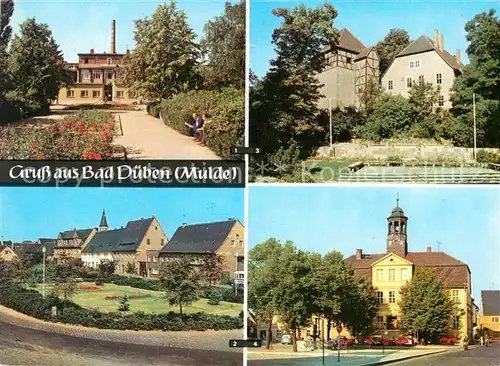 AK / Ansichtskarte Bad Dueben Eisenmoorbad Platz der Jugend Freilichtbuehne Rathaus Kat. Bad Dueben