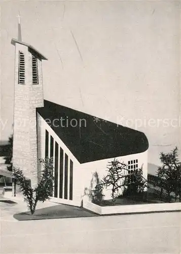 AK / Ansichtskarte Belsen Bergen Suehnekirche zum Kostbaren Blut Entwurf Baurat Fehlig Kat. Bergen