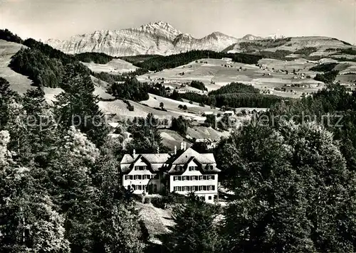 AK / Ansichtskarte Brunnadern SG Ferienheim Auboden Alpenpanorama Kat. Brunnadern