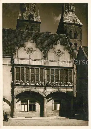 AK / Ansichtskarte Lemgo Rathaus Erker Kat. Lemgo